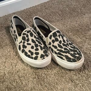Keds cheetah print slip ons